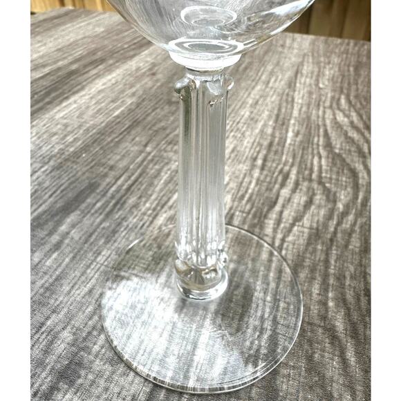 Libbey Crystal Garland Retired Blown Glass Vintage Water Goblets-Set of 6 - Picture 4 of 6